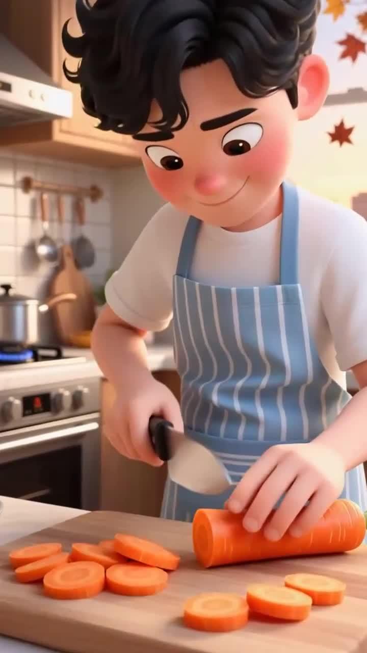 小米南瓜粥 + 咸菜,简单晚餐也舒心