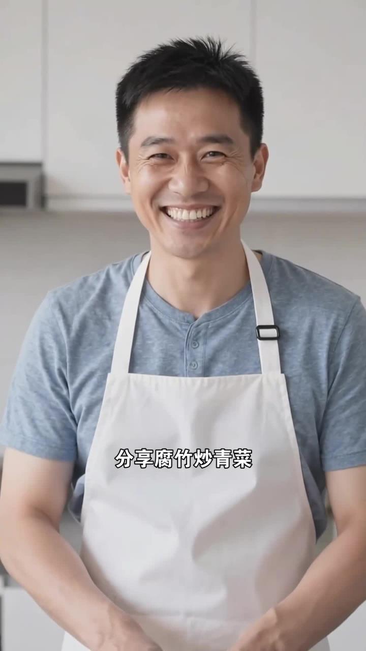 腐竹炒青菜,补蛋白还降脂,素食炒菜香!