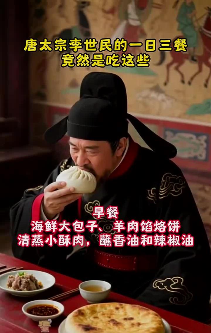 唐太宗李世民的一日三餐,竟然是吃这些
