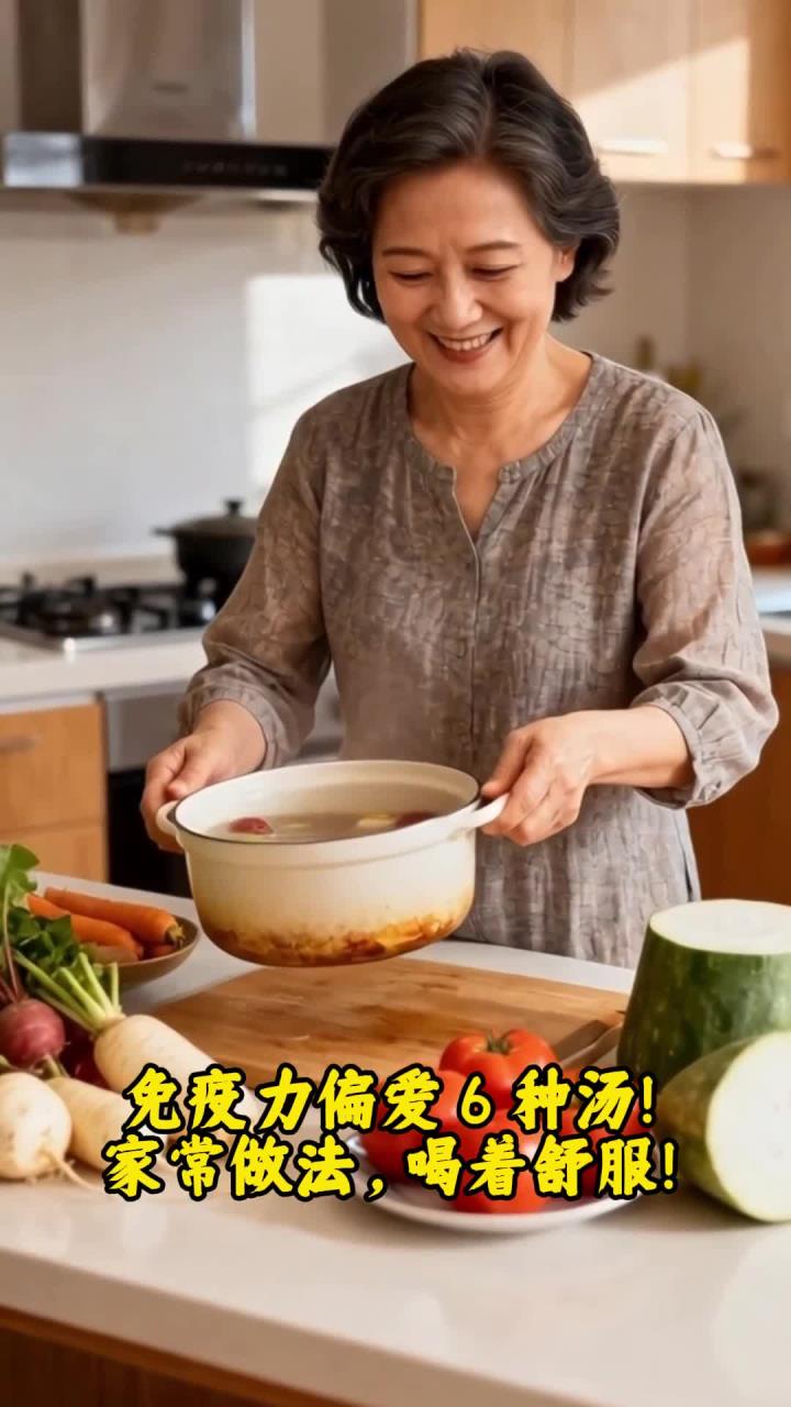 免疫力偏爱这 6 种汤!家常做法,喝出舒适状态!