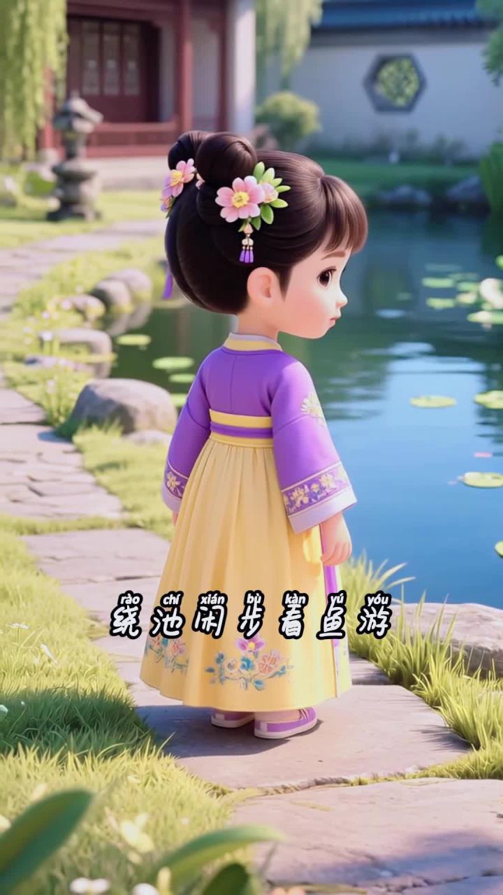 小学四年级《观游鱼》精神学,学习诗人精神