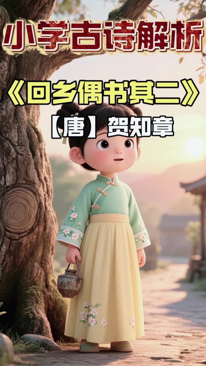 小学五年级《回乡偶书其二》细学,挖掘深层含义
