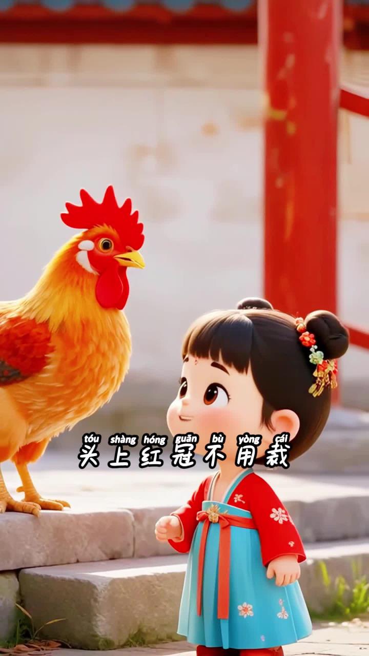 小学一年级《画鸡》认读学习,掌握基础字词