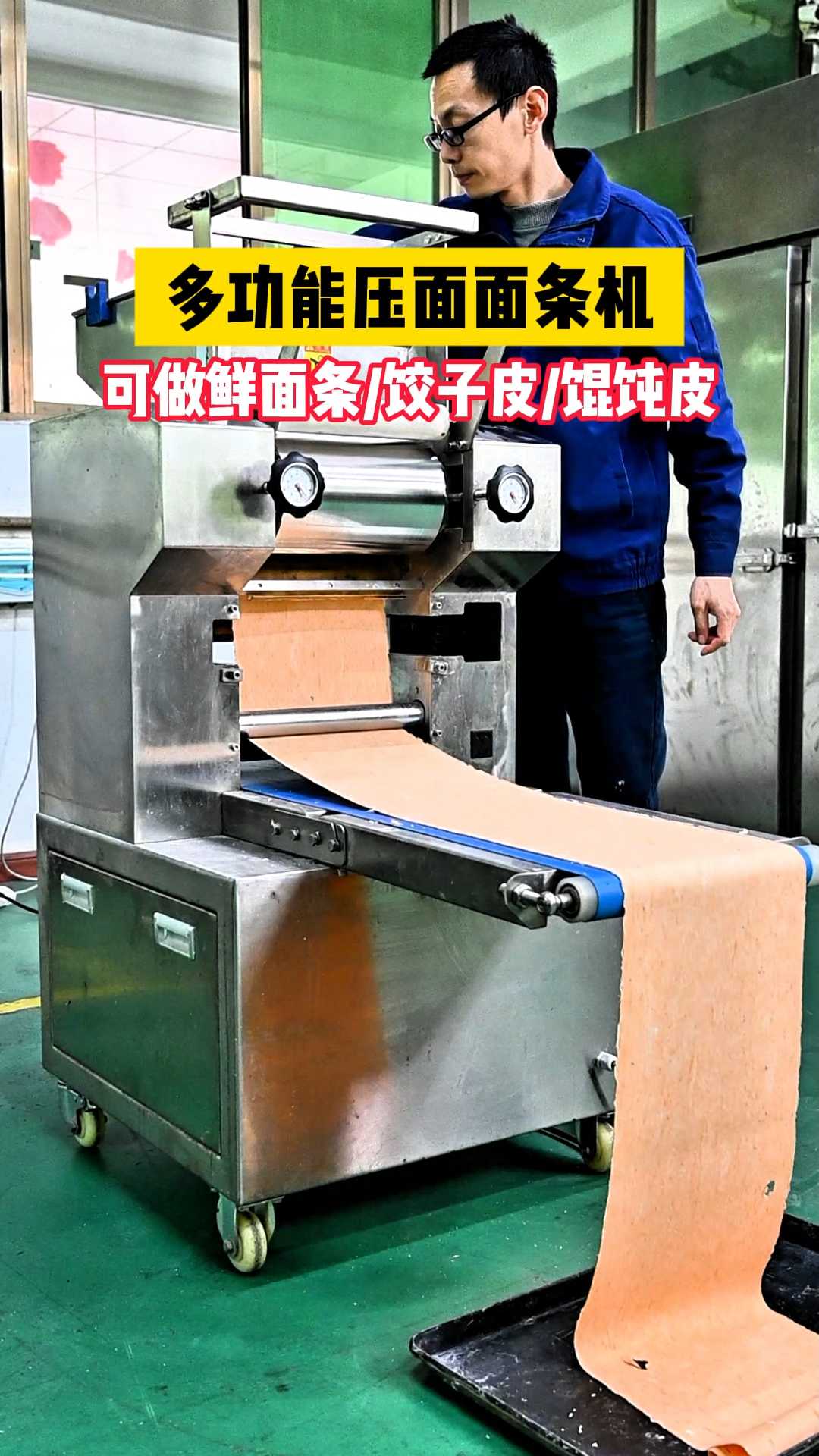 多功能压面面条机,可做鲜面条饺子皮馄饨皮