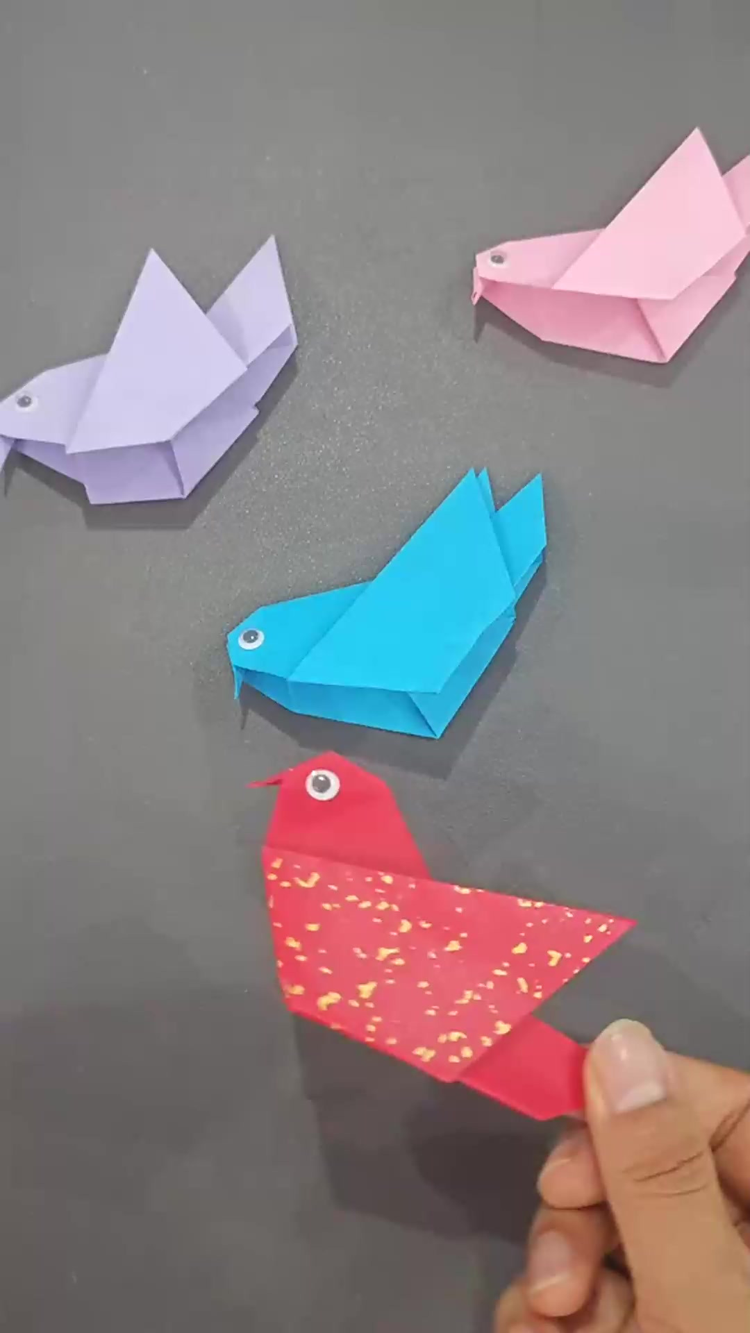 简单可爱的折纸小鸟 创意亲子幼儿手工折纸