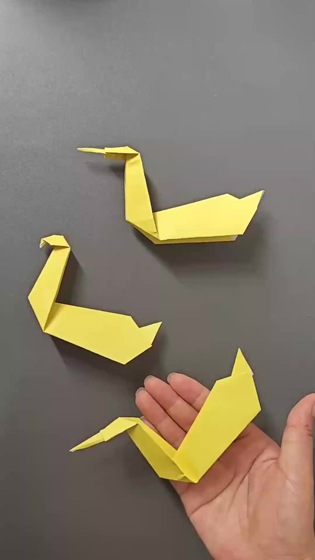 超级简单的小鸭子折纸 创意手工折纸鸭子