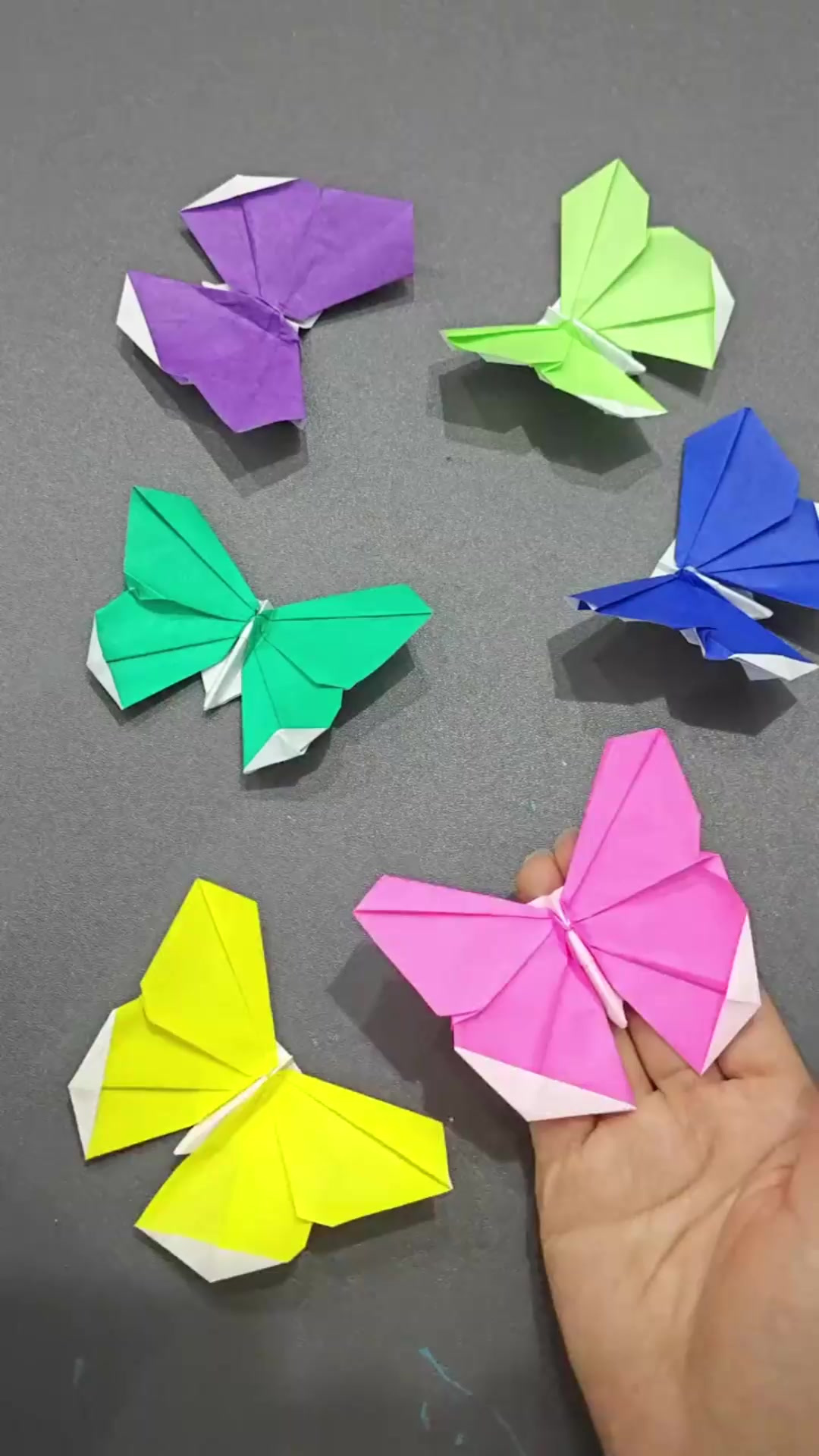 创作灵感 好看的折纸蝴蝶做起来，手工创意折纸亲子手工 儿童简