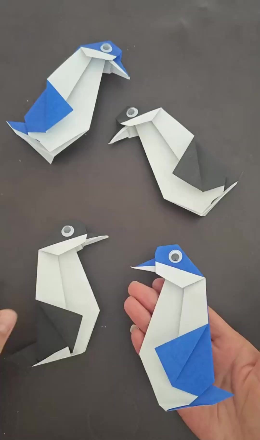 企鹅折纸 创意手工折纸动物企鹅 幼儿创意手工