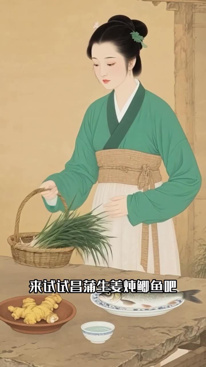 湿热天总觉得肠胃沉?菖蒲生姜炖鲫鱼,祛湿健脾护消化