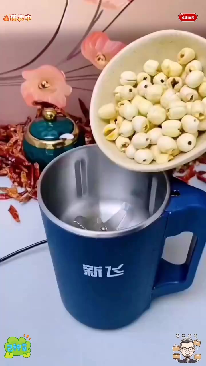 多功能小型家用磨粉机,打粉超快又细,五谷杂粮