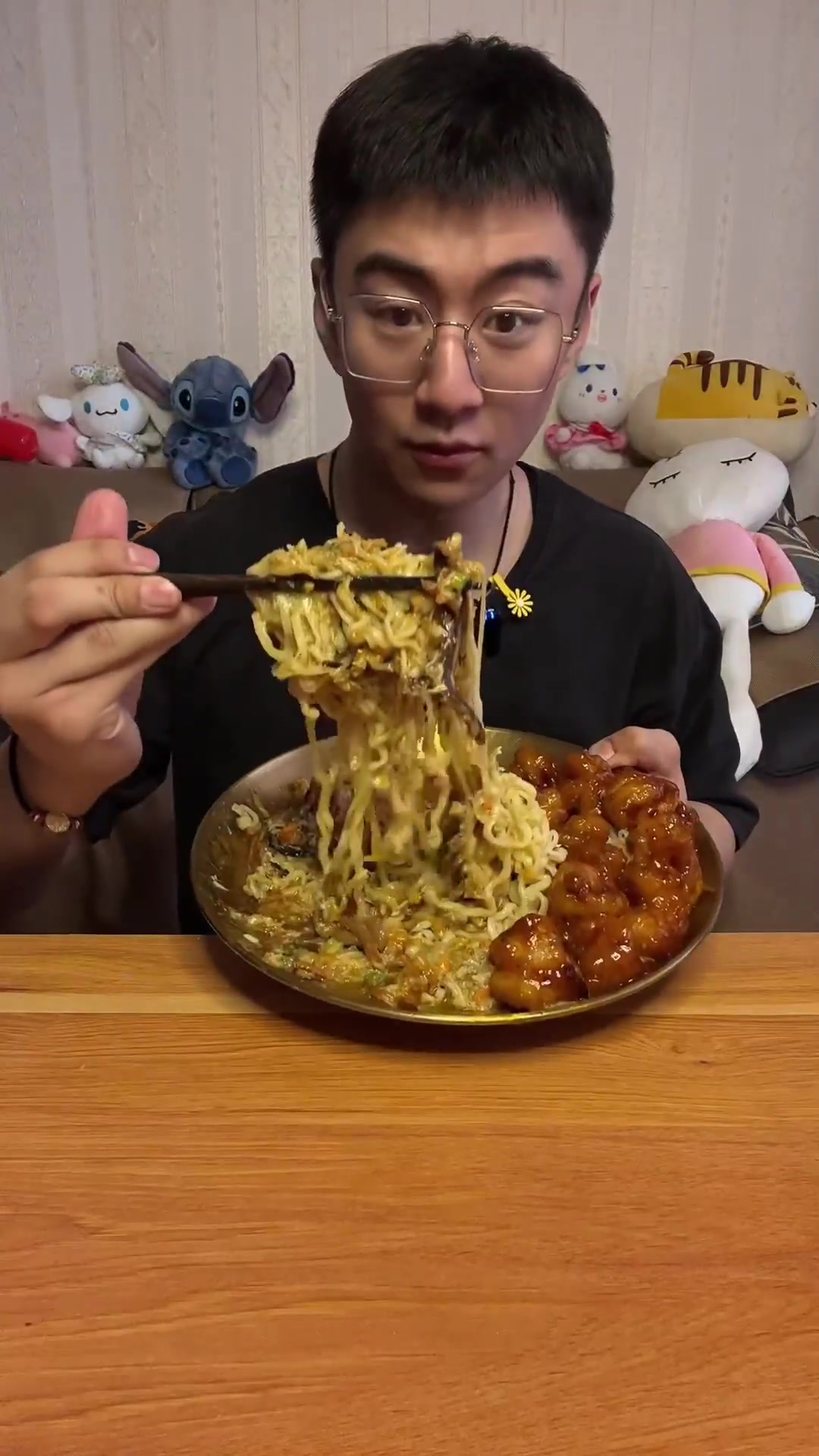 蟹粉拌面味道真的鲜！