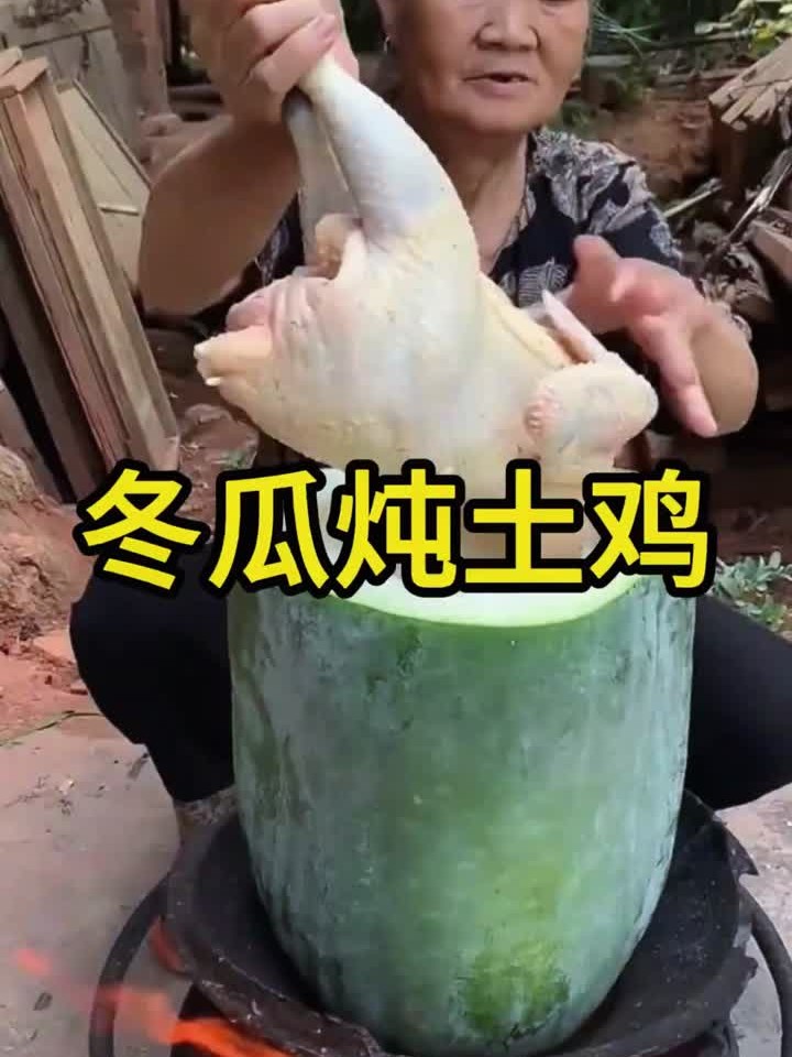 冬瓜炖土鸡,人间小美味