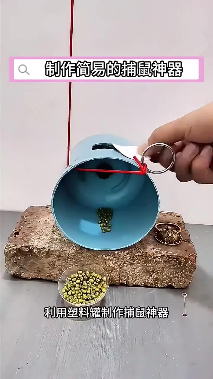 用塑料桶制作捕鼠神器,真的太实用了