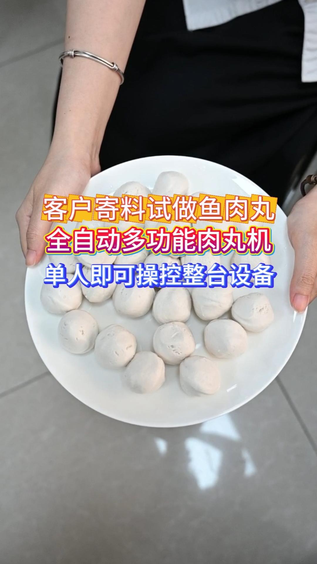 肉丸打浆成型一体机 自动定量省 20 人人工 水煮不散不裂