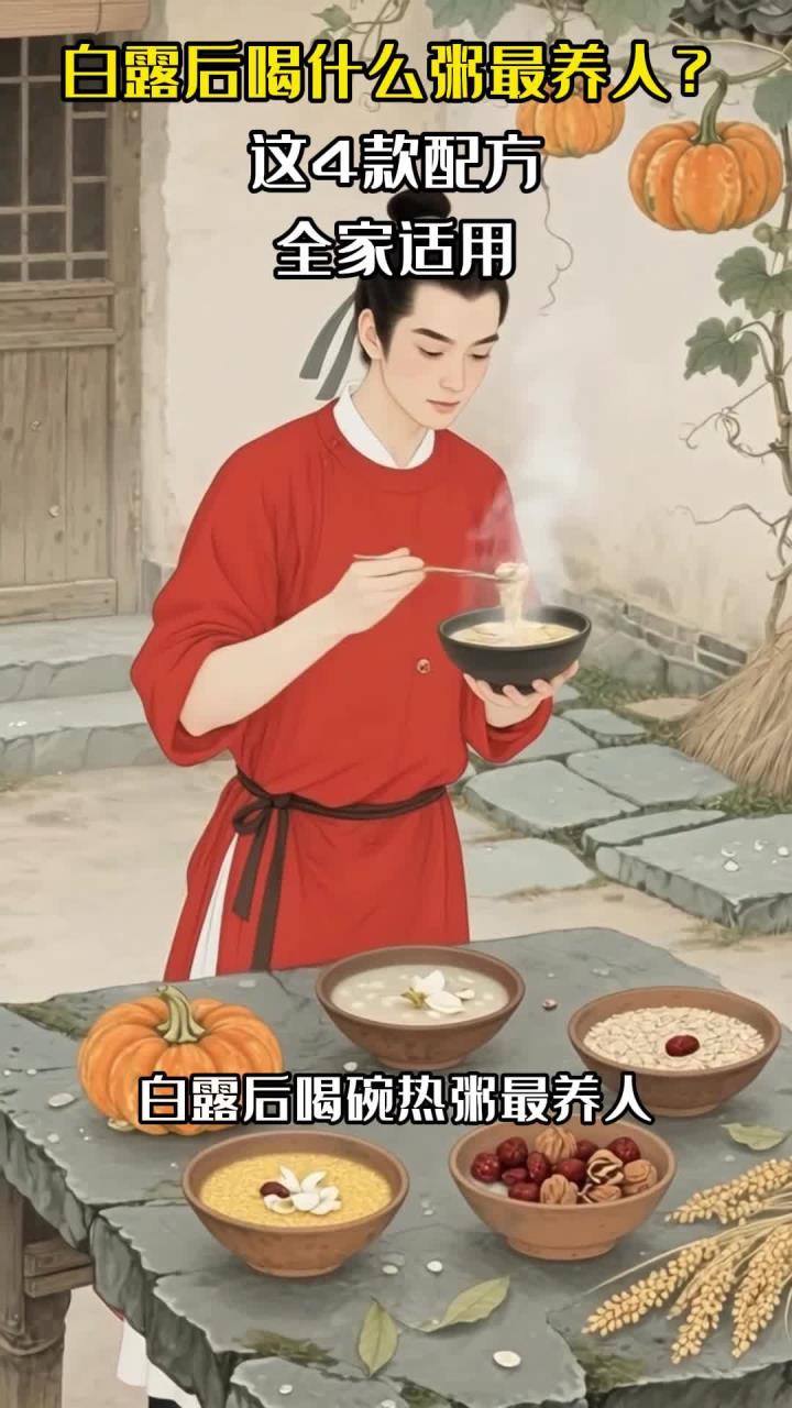 白露后喝什么粥最养人?这4款配方,全家适用