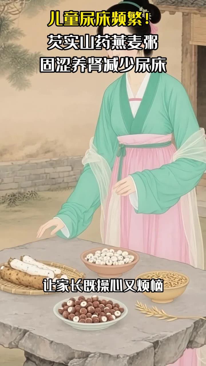 儿童尿床频繁!芡实山药燕麦粥,固涩养肾减少尿床