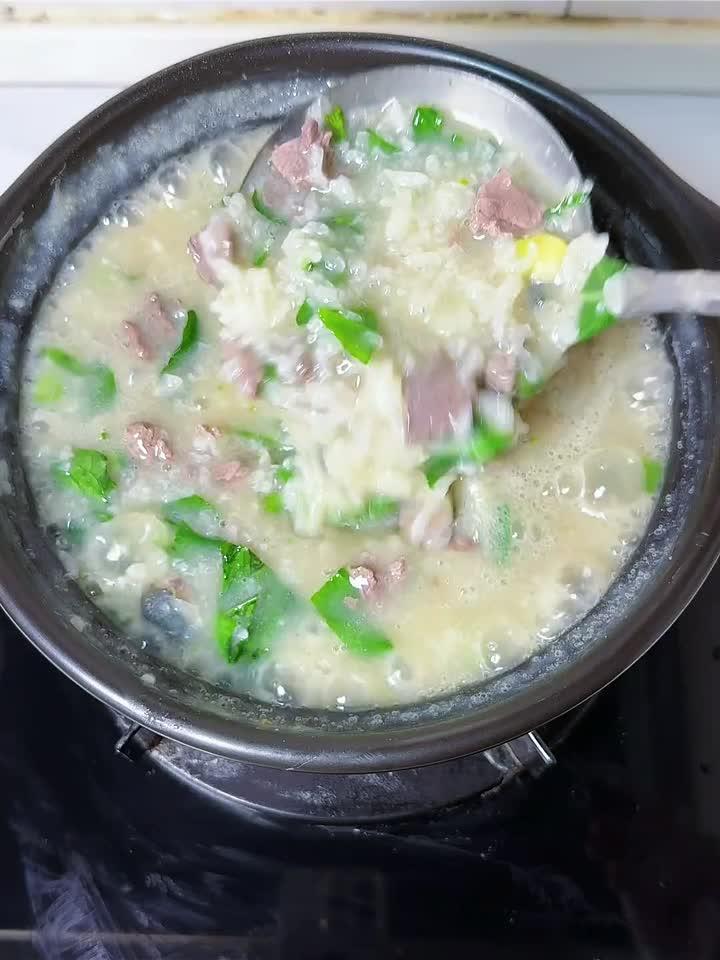 暖心滋补的皮蛋牛肉粥，30分钟轻松搞定！