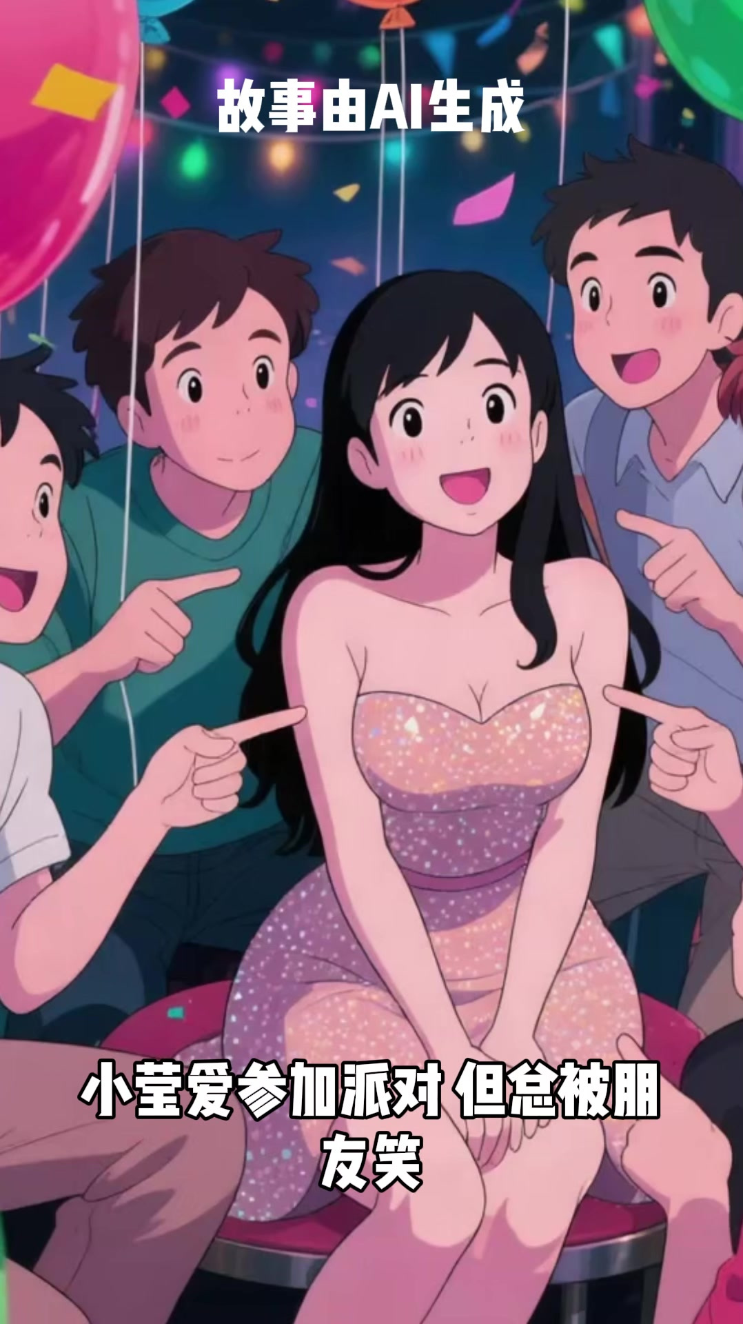 派对照片不再修图：她的自信秘诀让所有人都羡慕