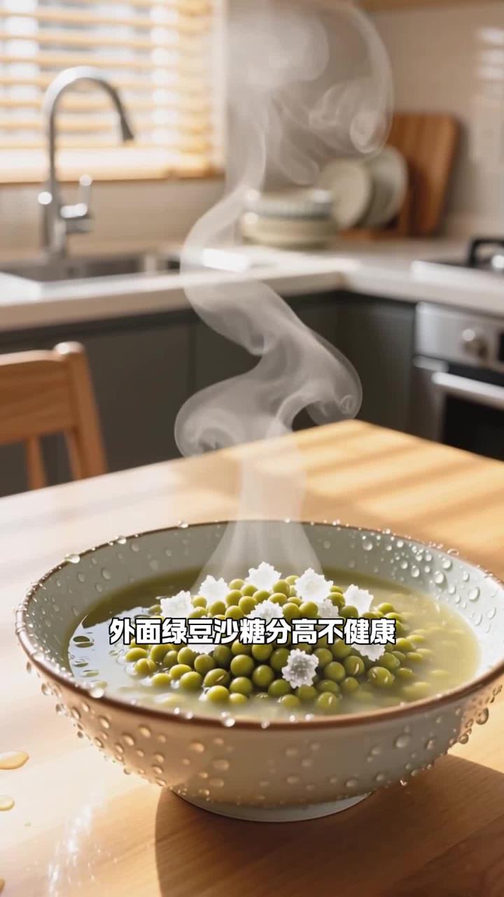 夏季吃绿豆沙,自制少糖清热解暑更健康