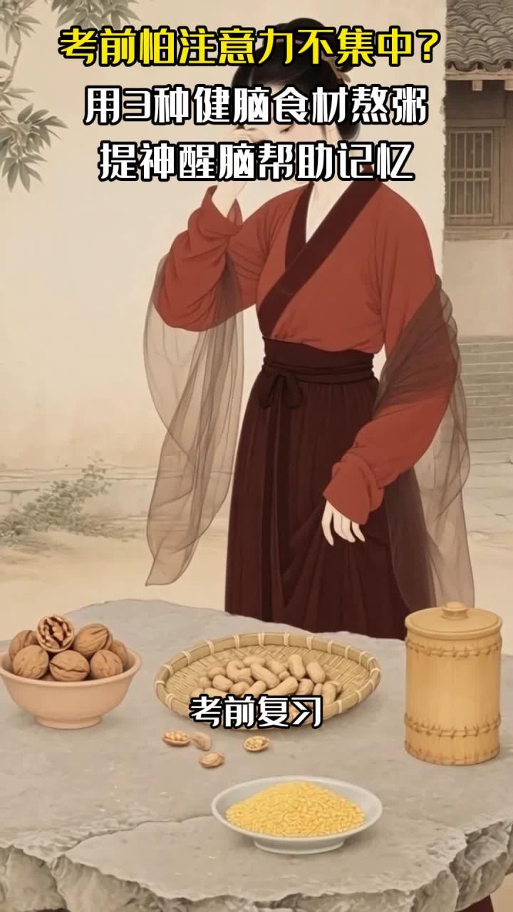 考前怕注意力不集中？用3种健脑食材熬粥，提神醒脑帮助记忆