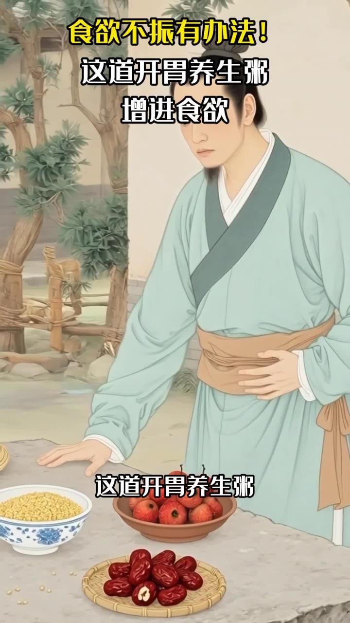 食欲不振有办法!这道开胃养生粥,增进食欲