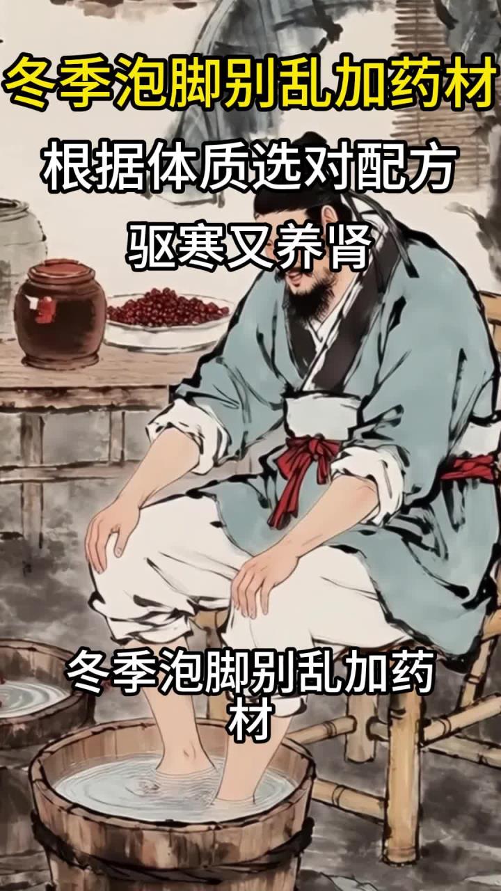 冬季泡脚别乱加药材!根据体质选对配方,驱寒又养肾