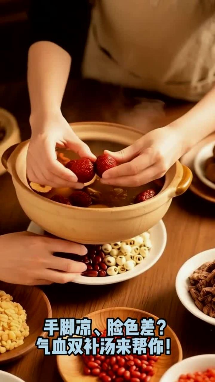 气血双补汤怎么做？家常食材煮一锅，喝着暖身又舒服！