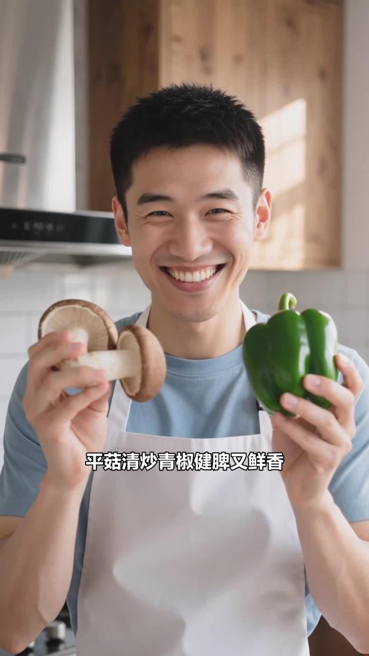 平菇养生有讲究,清炒加青椒,鲜香可口还健脾