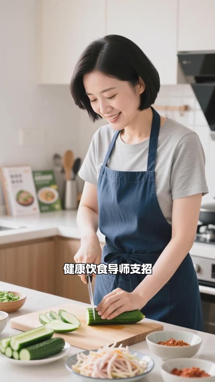 凉拌鸡丝黄瓜加入食护菜单,清爽开胃补蛋白不油腻抗流感
