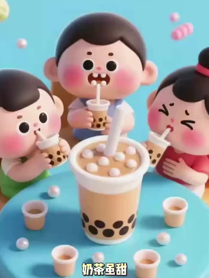 奶茶高糖高脂,频繁饮用促肥胖蛀牙,增加代谢综合征风险。健康