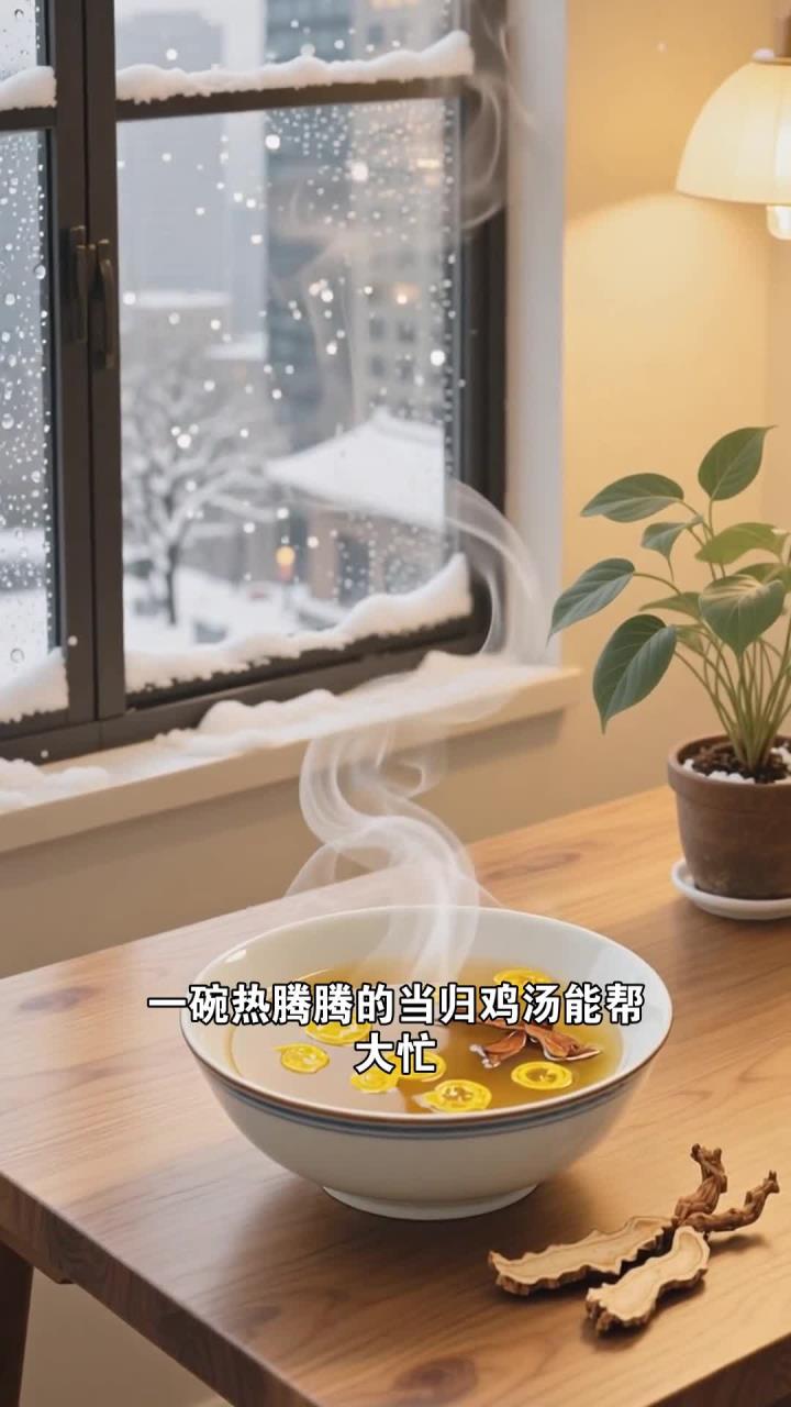 女生炖当归鸡汤咋做,补气血还暖身!