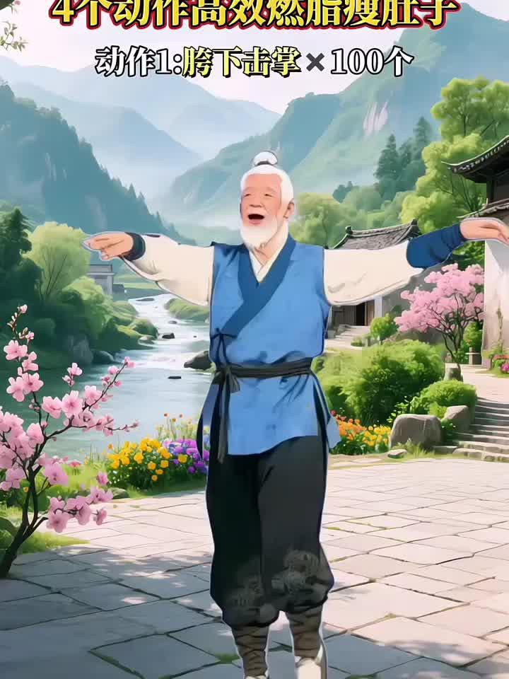 腰上赘肉多松松垮垮，每天坚持练习这四个动作，快速消除大肚腩