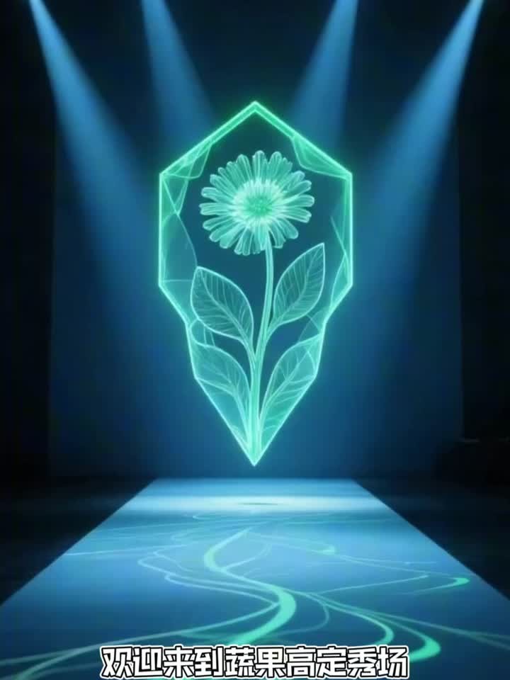 蔬菜超模的营养时装周