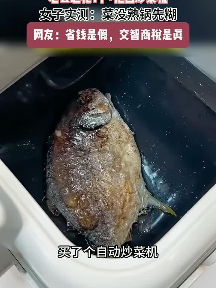 女子晒老公花一千多，买了个自动炒菜机