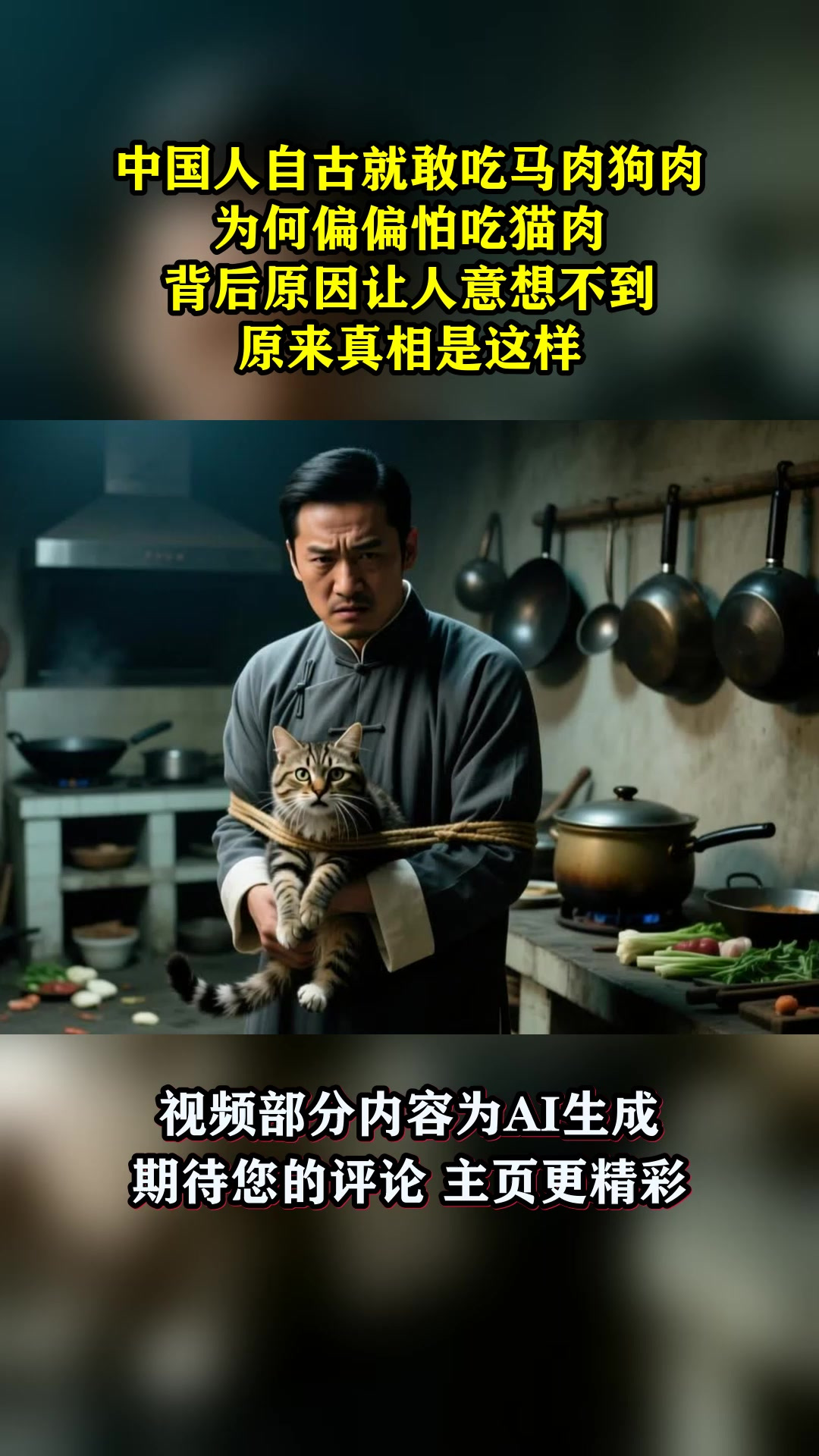 中国人自古就敢吃马肉狗肉，为何偏偏怕吃猫肉！背后原因让人意想不到！原来真相是这样！