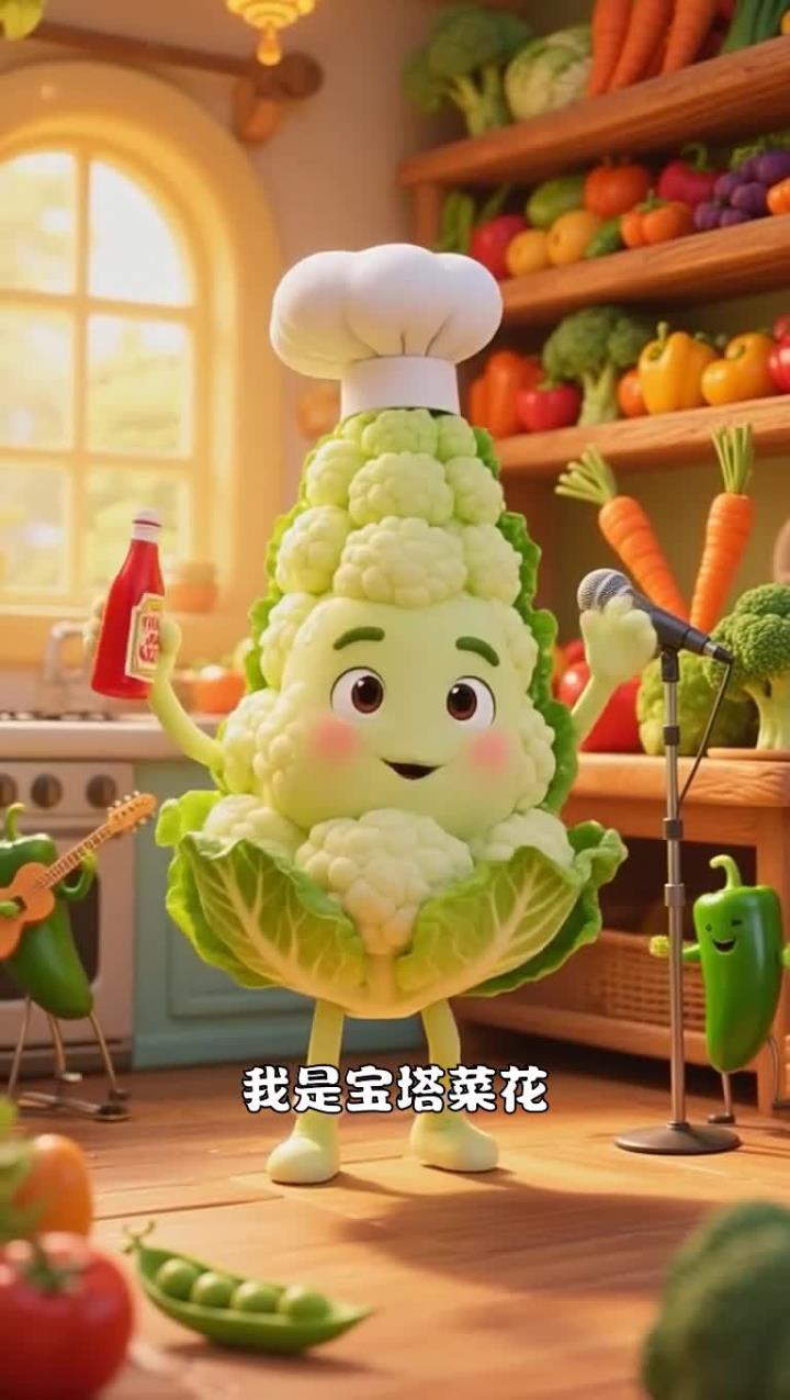 宝塔菜花比普通菜花更营养！纤维和维生素足，多吃帮身体添活力