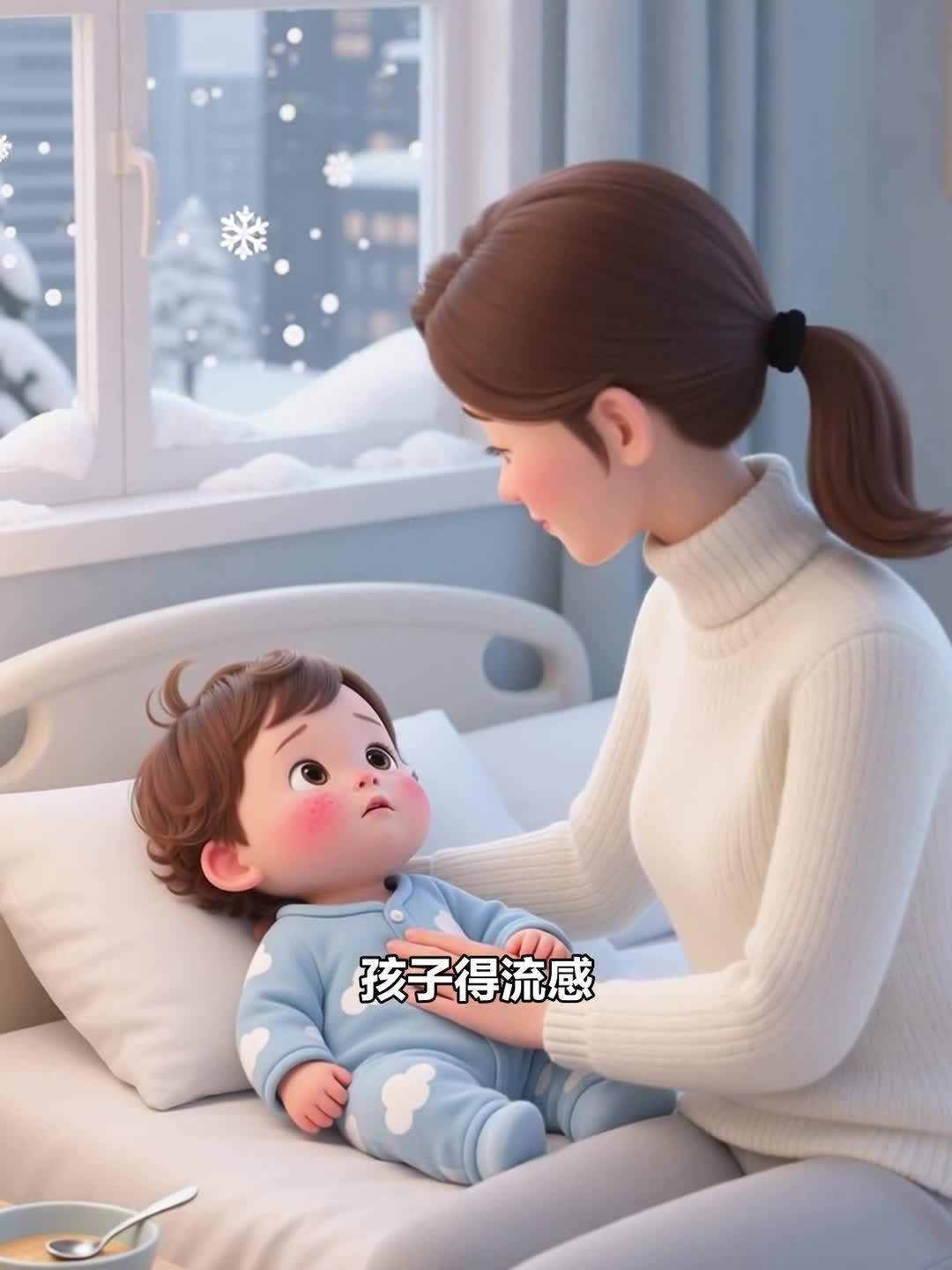 孩子得流感 居家的辅食 大米粥好