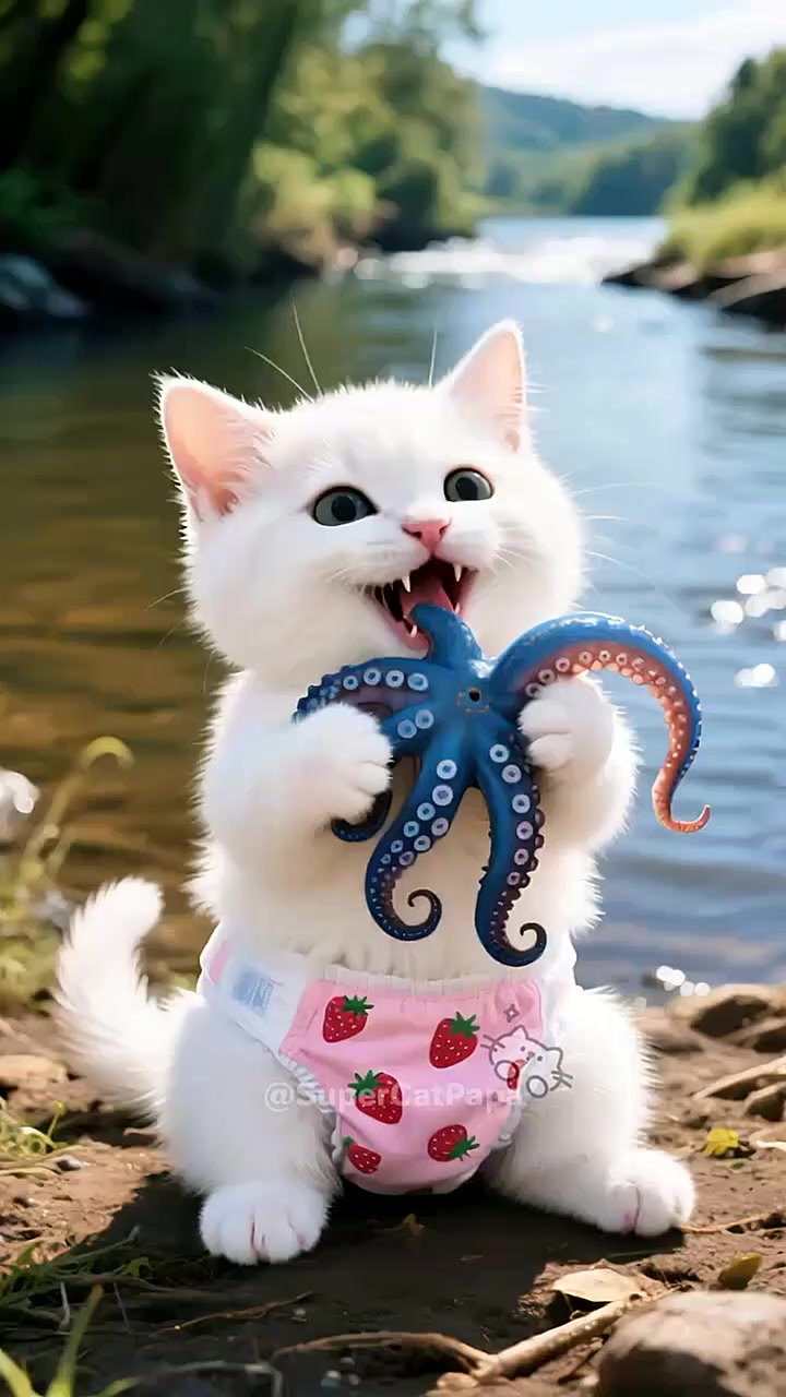 第2集丨小猫吃了蓝环章鱼危在旦夕,意想不到的结局