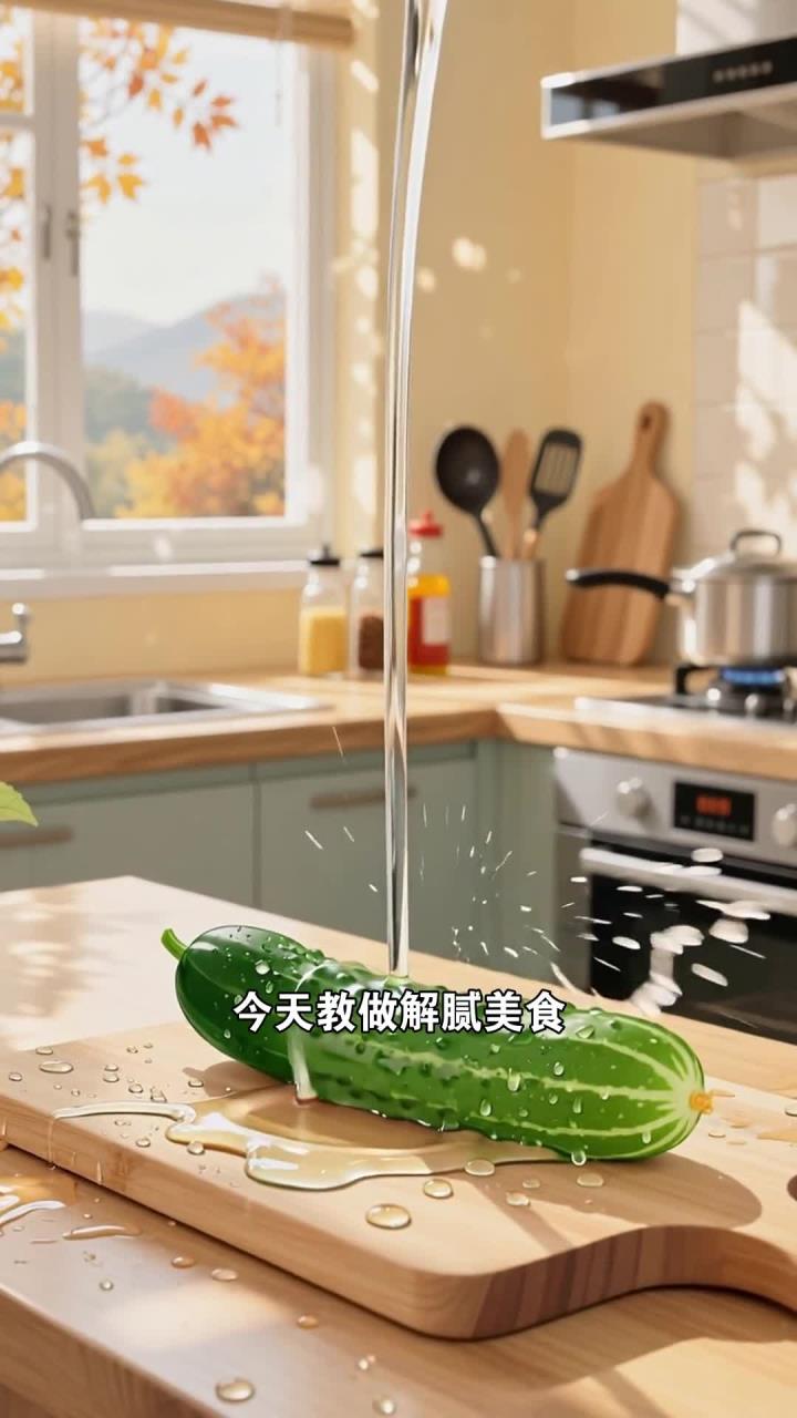 重阳吃凉拌黄瓜丝咋做，加麻酱更香还解腻！