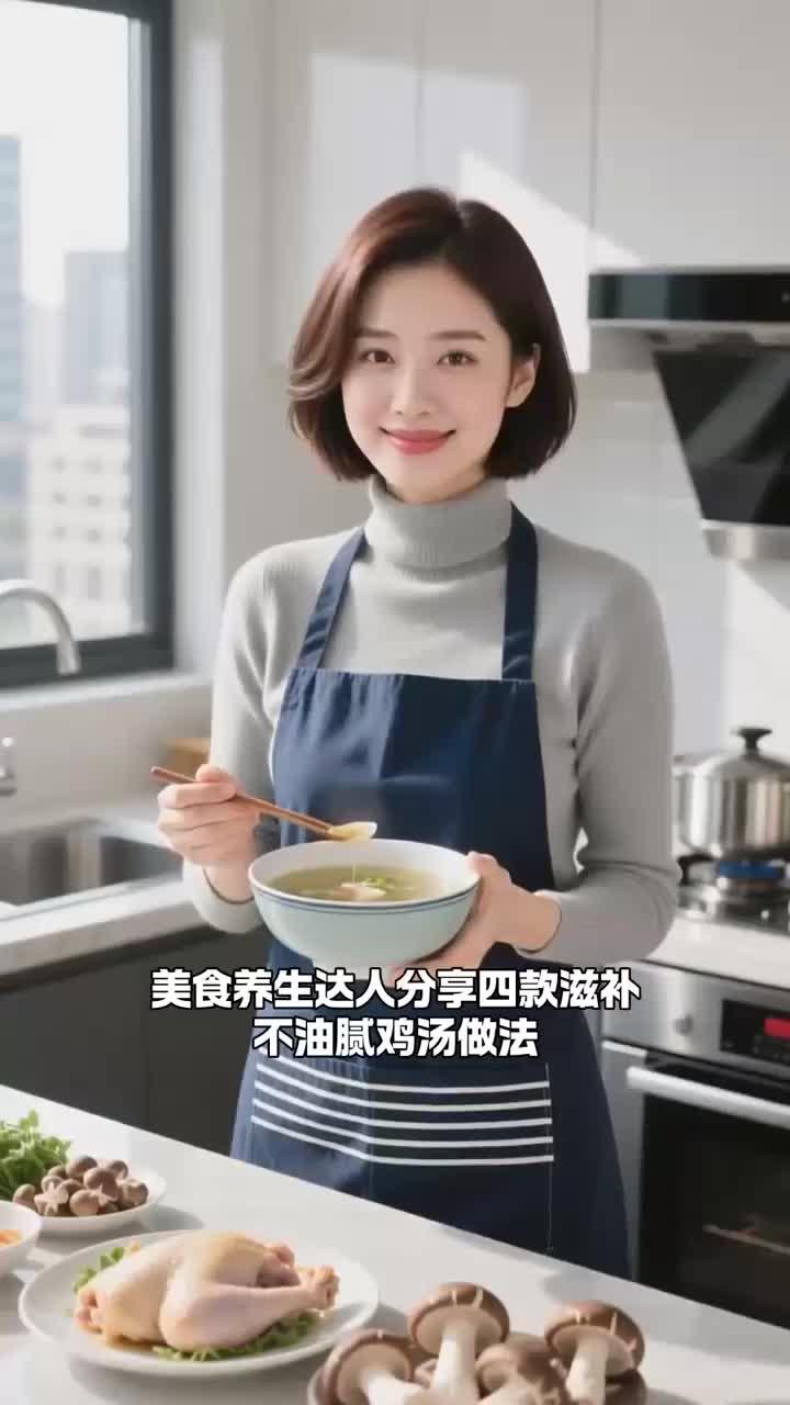 秋冬暖身汤,健康养生 4 种鸡汤 + 蘑菇,滋补不油腻