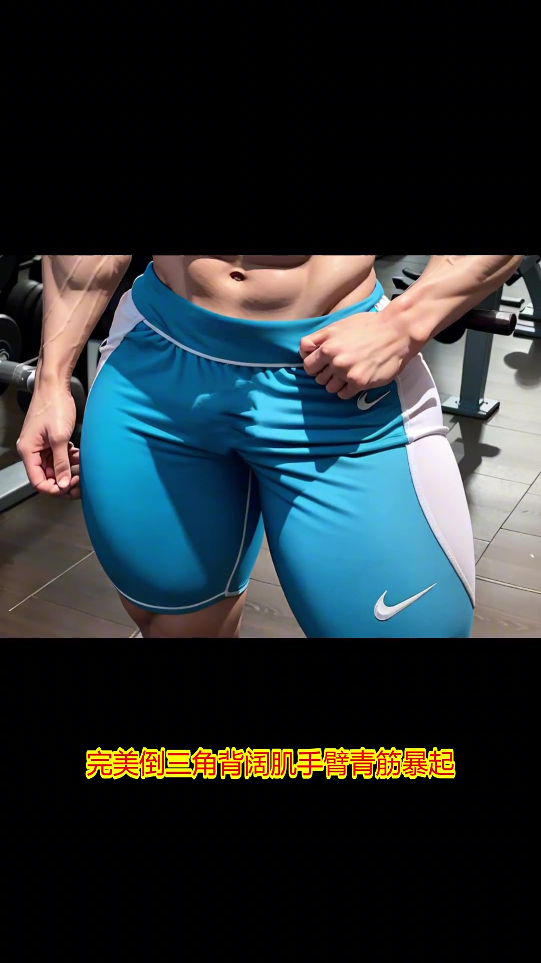 肌肉男神惊现倒三角背肌？八块腹肌线条太炸裂！