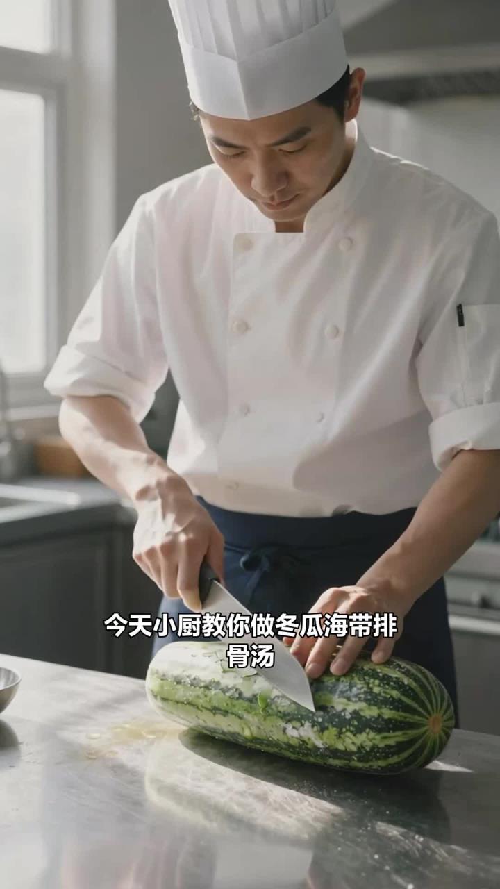 冬瓜海带排骨汤，清热利湿，暑气全赶走