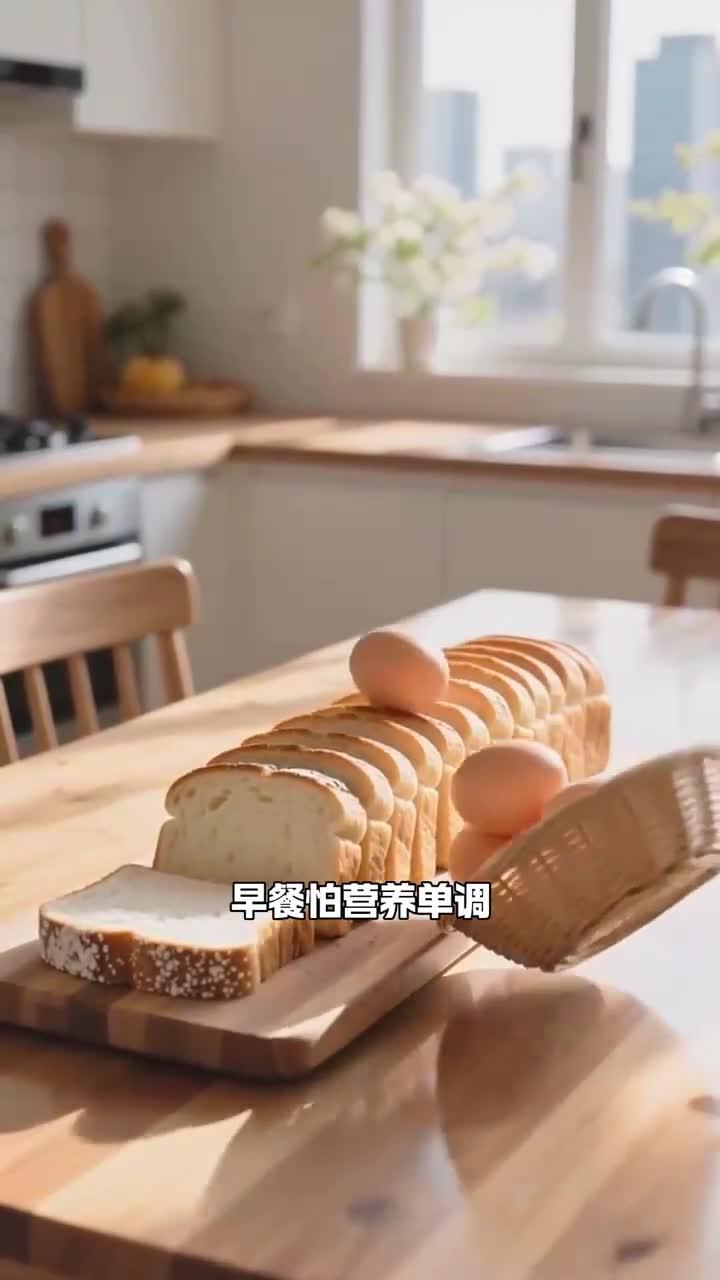 早餐面包 + 鸡蛋,健康养生 5 种搭配,营养不单调