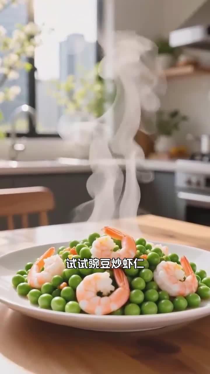 春季吃豌豆炒虾仁，健康养生鲜掉魂～
