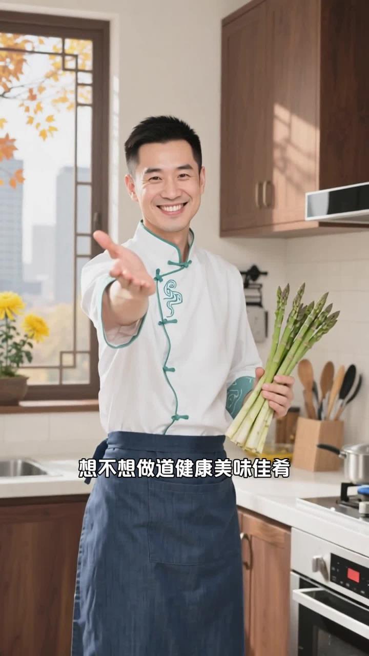 重阳吃芦笋咋炒,加虾仁补蛋白还鲜!