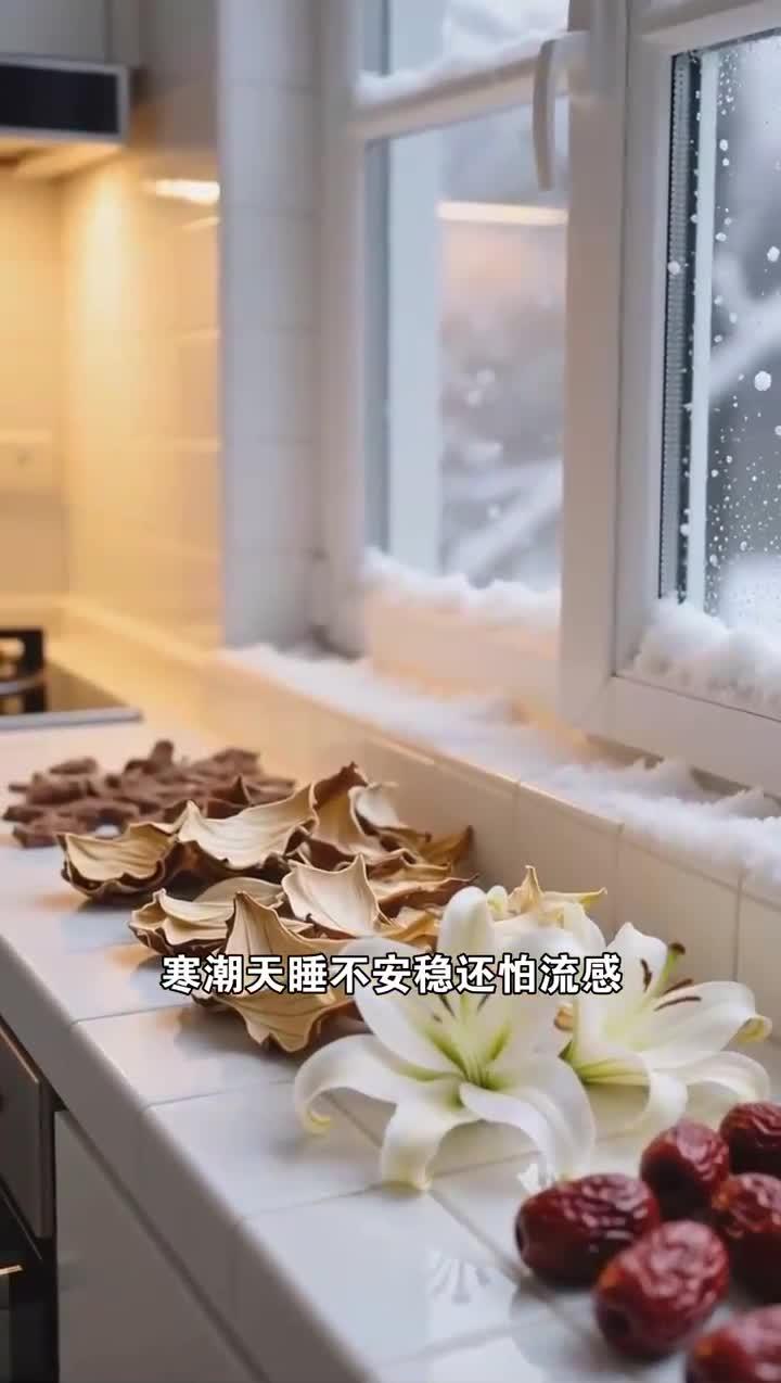 百合干 + 红枣煲汤 失眠党 寒潮天安神防流感