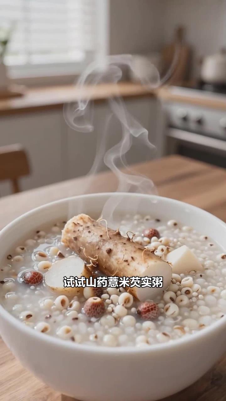 用山药薏米芡实煮粥,健脾祛湿固肾,湿气重的人要多吃!
