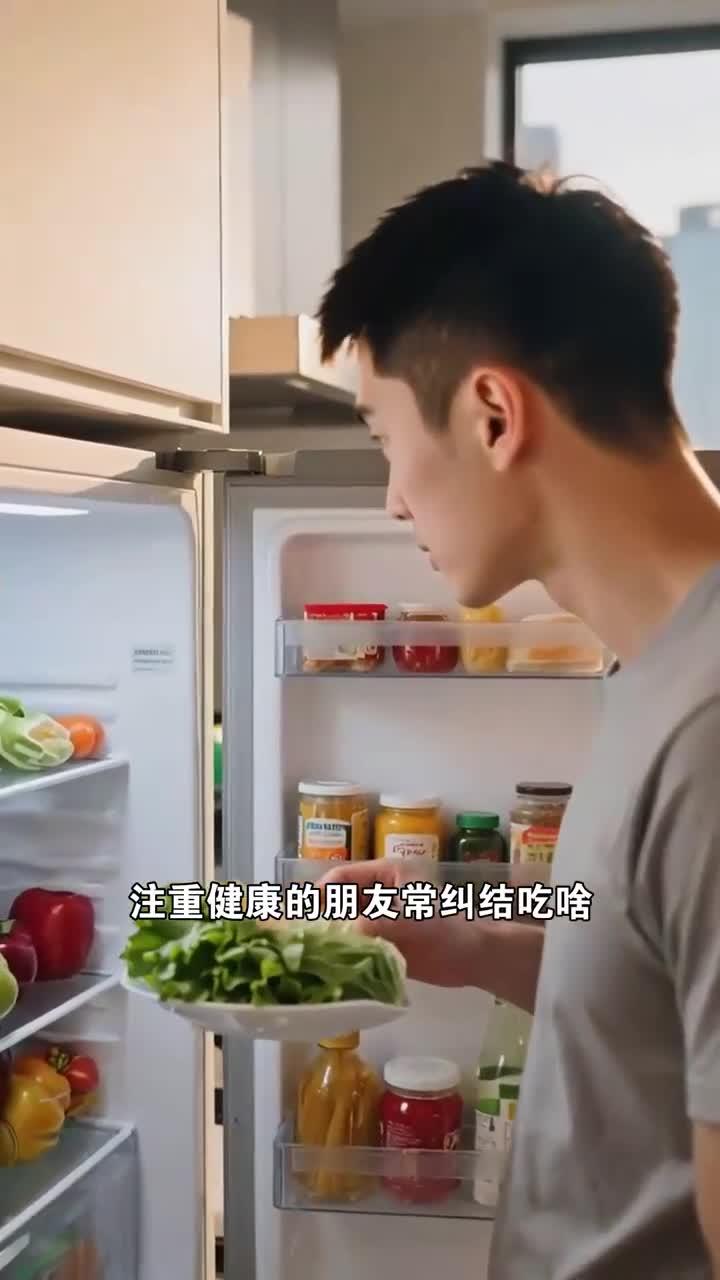 晚餐喝小米粥,搭配凉拌黄瓜,清淡可口