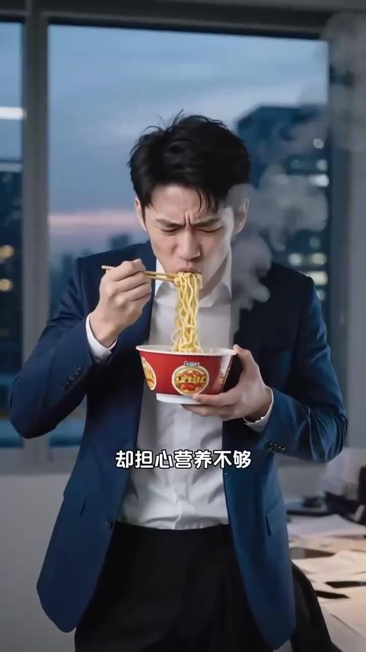泡面 “健康搭”:加青菜 + 鸡蛋 + 番茄,营养不缺