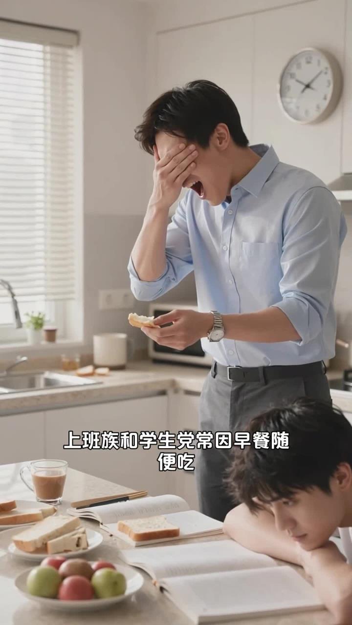 早餐吃片全麦面包,补充 B 族维生素,精力满满不疲惫!